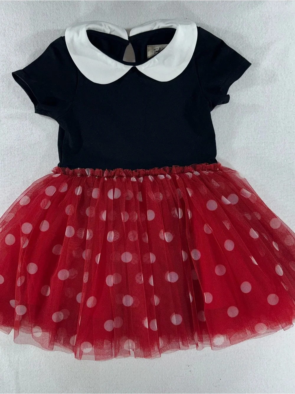 Taylor Joelle Minnie Mouse Peter Pan Collar Polka dot tulle Disney princess puff